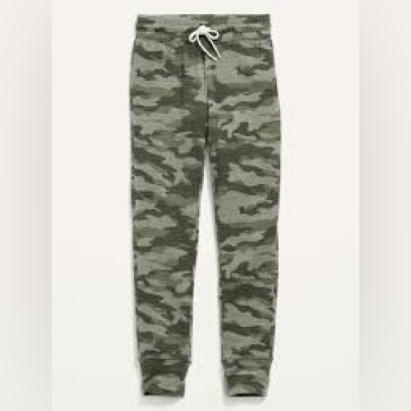 Old Navy Other - Old Navy Girls XL Leggings Plush Camo Olive Leggin Cozy Jogger Pants